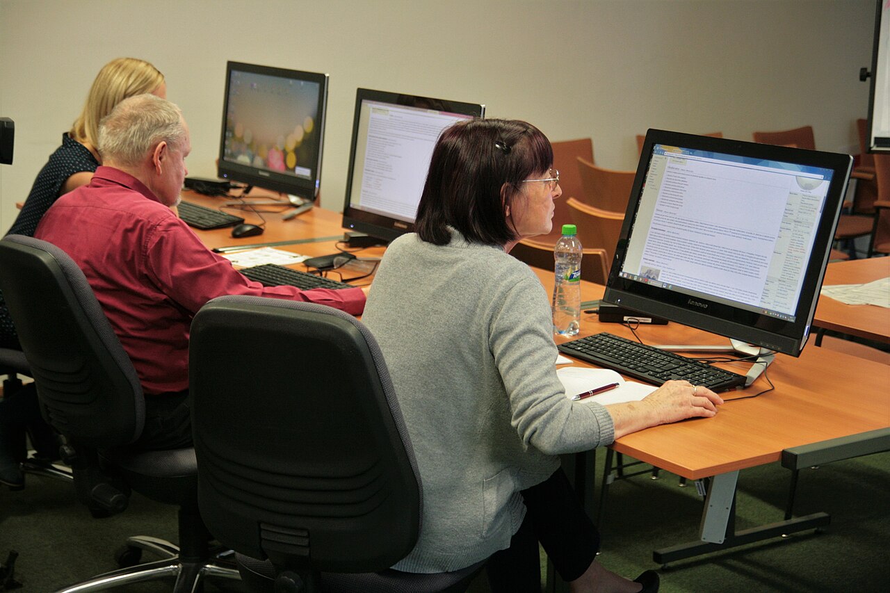 Adult learners in a computer course